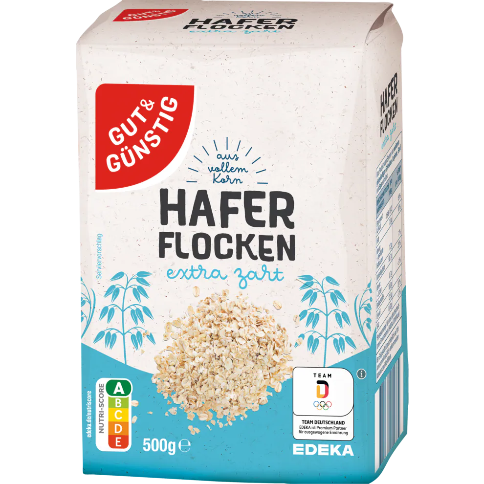 15x GUT&GÜNSTIG  Haferflocken extra zart 500g (15x500g)