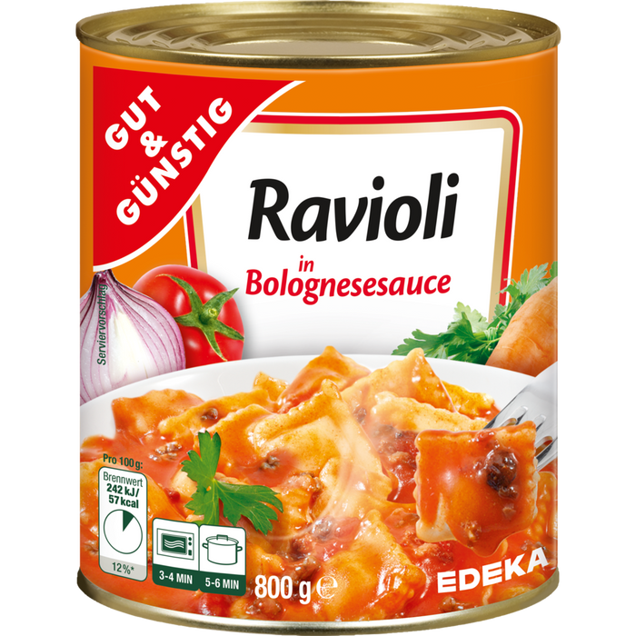 Gut&Günstig Ravioli Bolognese 800g