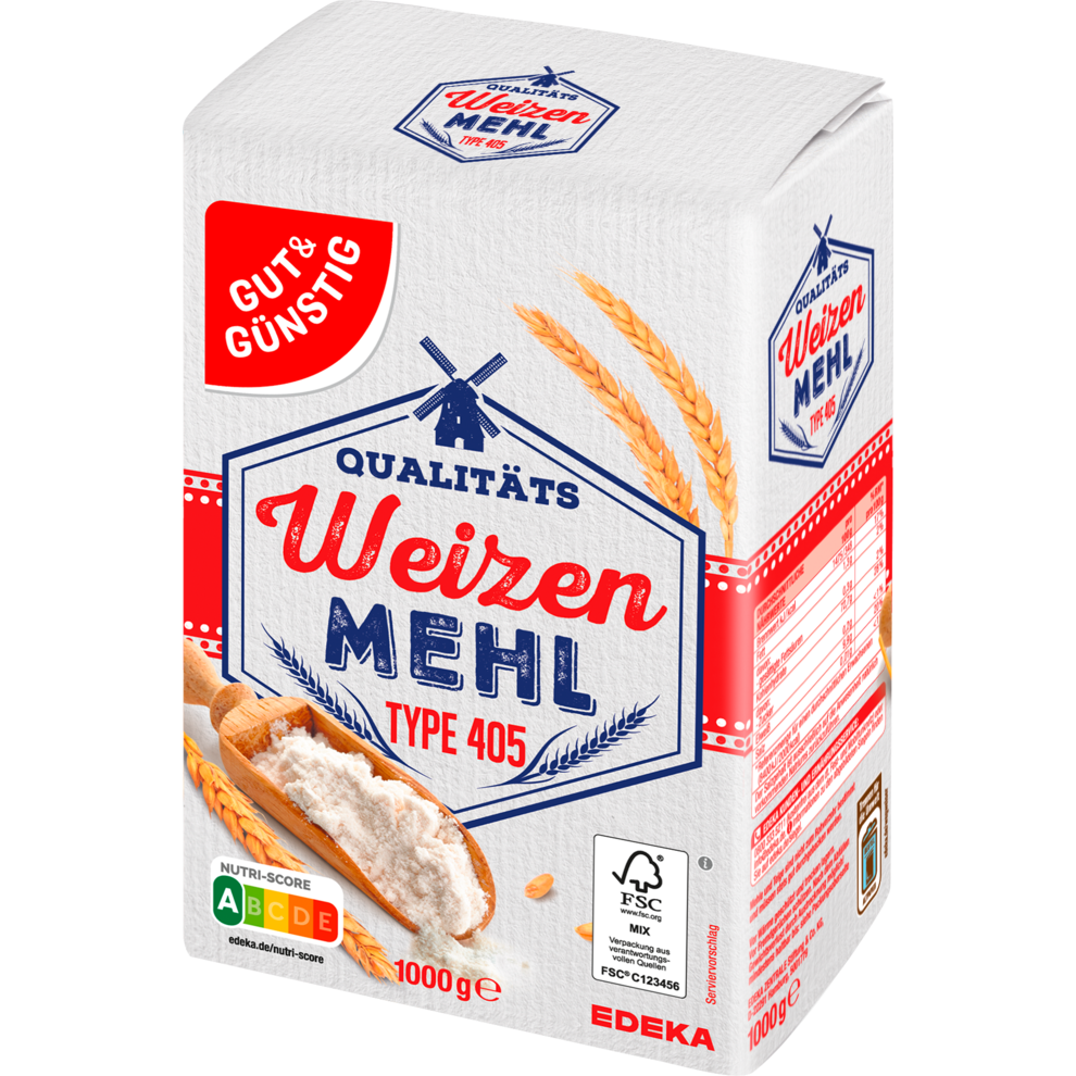 GUT&GÜNSTIG Weizenmehl Type 405 1kg