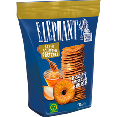 Elephant Pretzels Honig-Senf-Zwiebel 70g