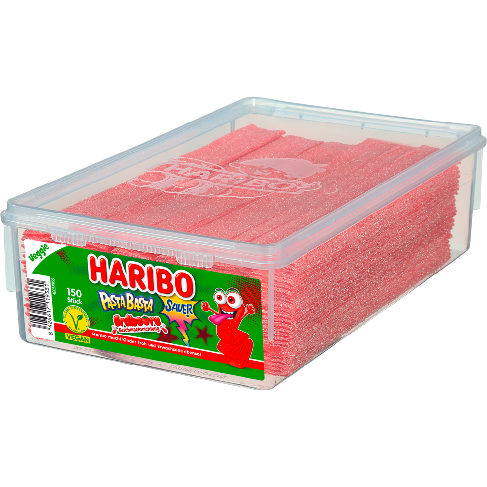 Haribo Pasta Basta Erdbeer Sour 150ST 1125g