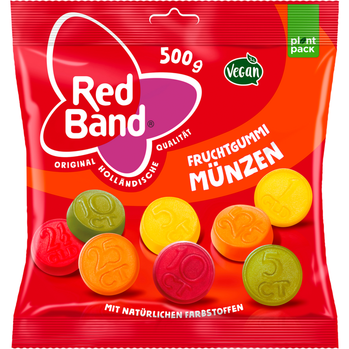 Red Band Fruchtgummi Münzen 500g