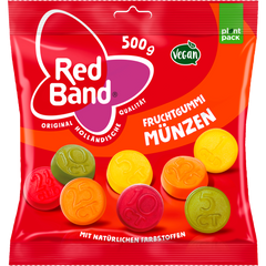 Red Band Fruchtgummi Münzen 500g