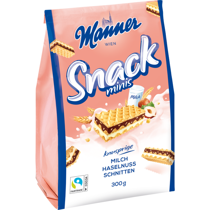 5x Manner Snack Minis Haselnuss (5x300g)
