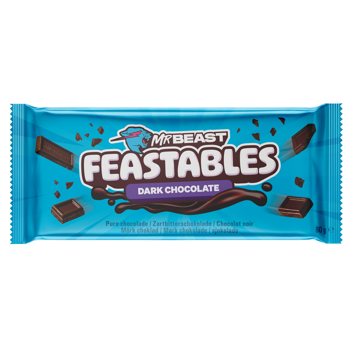 Feastables MrBeast Dark Chocolate (60g) Neue Sorte!