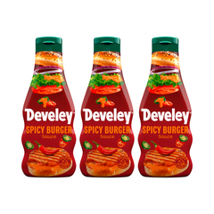 3x Develey Spicy Burger Sauce 250ml (3x250ml)