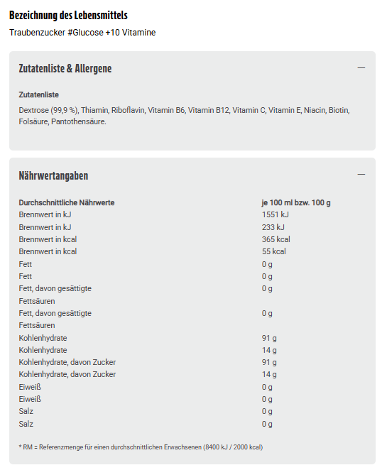 Dextropur Plus 10 Vitamine 400g