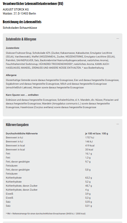 9x Dickmanns Mini Schaumküsse Strolche Schokostrolche je 10Stück 83g (9x83g)