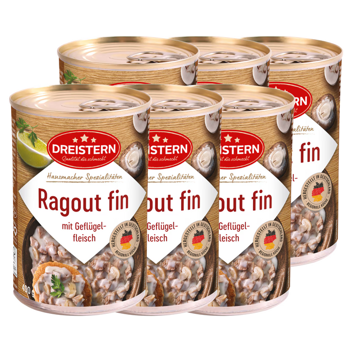 6x Dreistern Ragout Fin 400g (6x400g)
