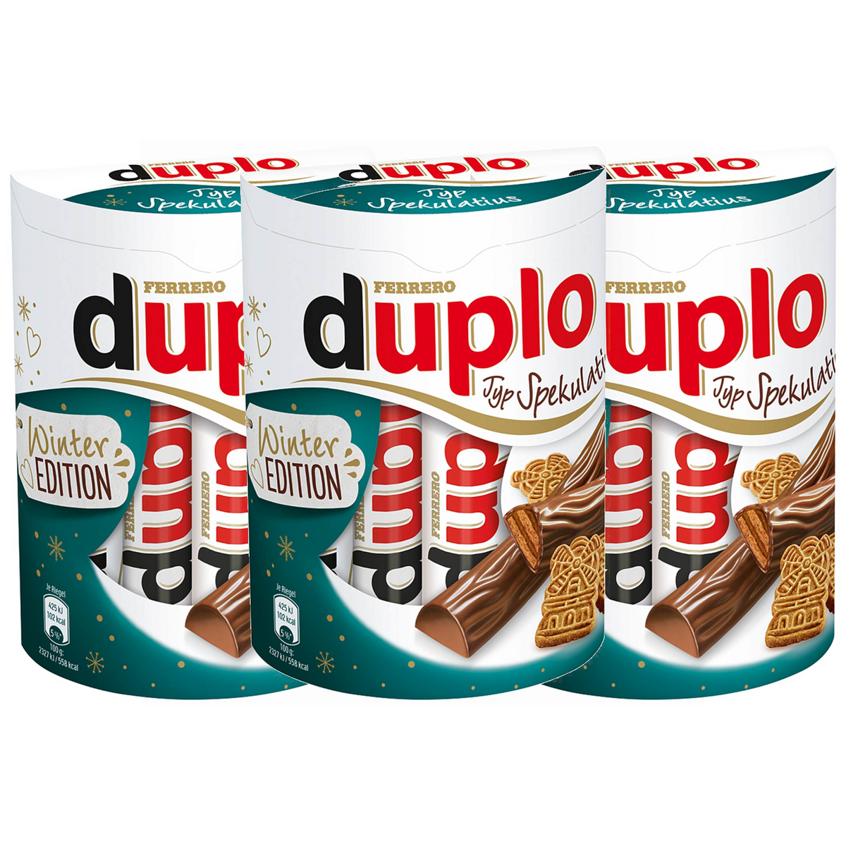 3x Duplo Spekulatius 10ST 18,2g - DUPLO Winter EDITION Limited Edition (3x182 g)