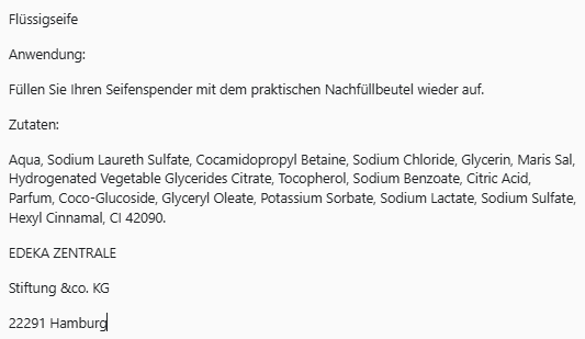 Edeka elkos Body Meeres Traum Flüssigseife, 8er Pack (8 x 1 l)