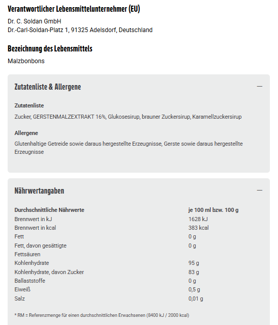 Em-eukal aecht Bayrischer Blockmalz 100g