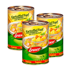 3x Erasco Kartoffeltopf mit Würstchen 400g (3x400g)