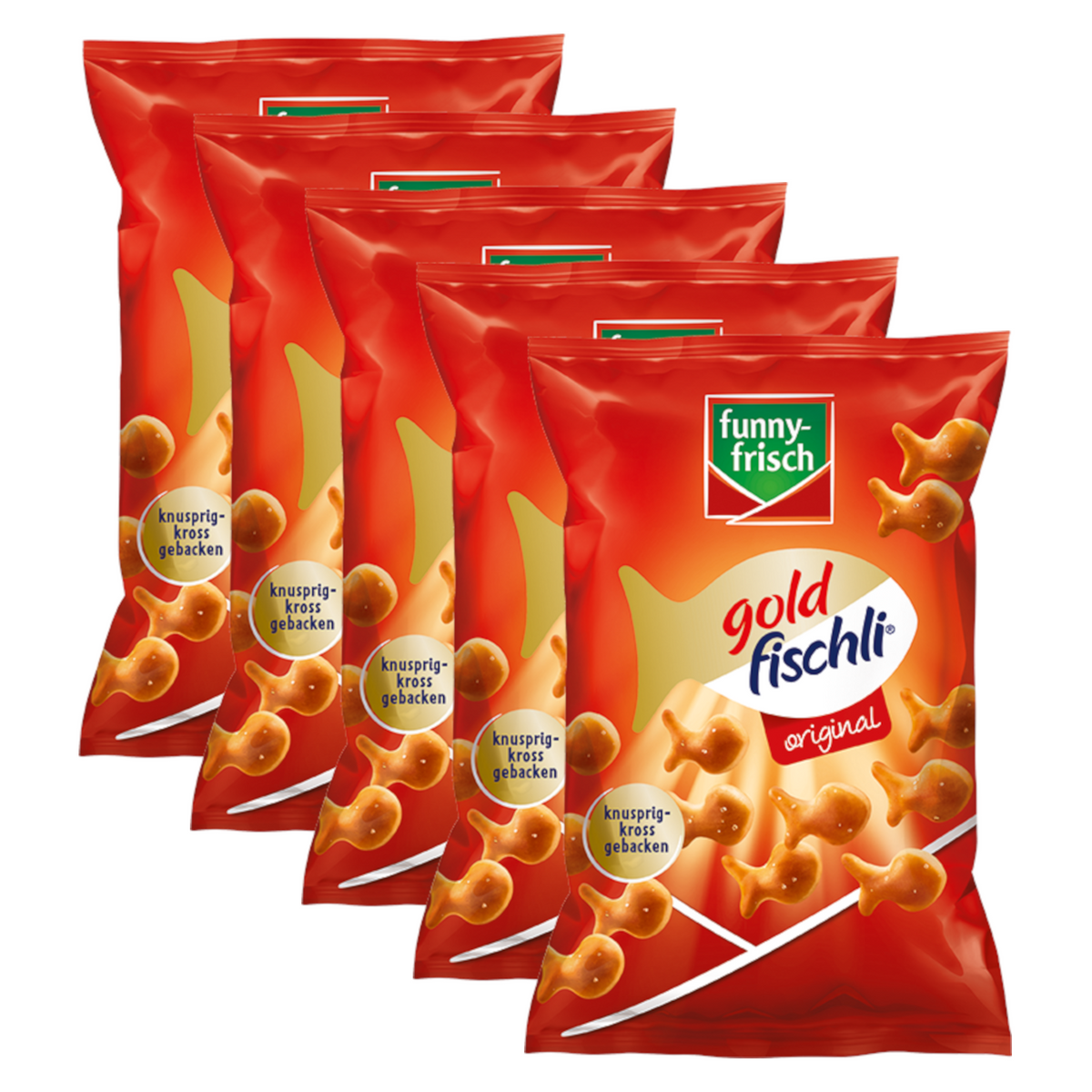 5x funny-frisch goldfischli Original (5x100g)