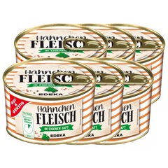 6x GUT&GÜNSTIG Hähnchenfleisch im eigenen Saft 300g (6x300g)