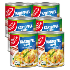 6x GUT&GÜNSTIG Kartoffelsuppe mit Rauchspeck 800g (6x800g)