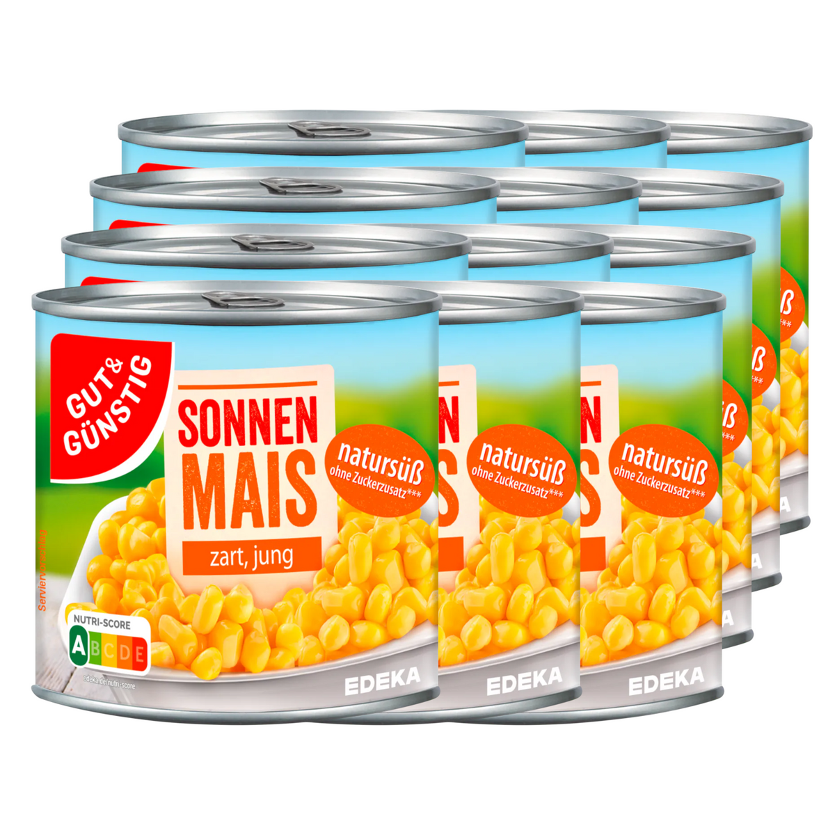 12x GUT&GÜNSTIG Sonnenmais 330g (12x330g)