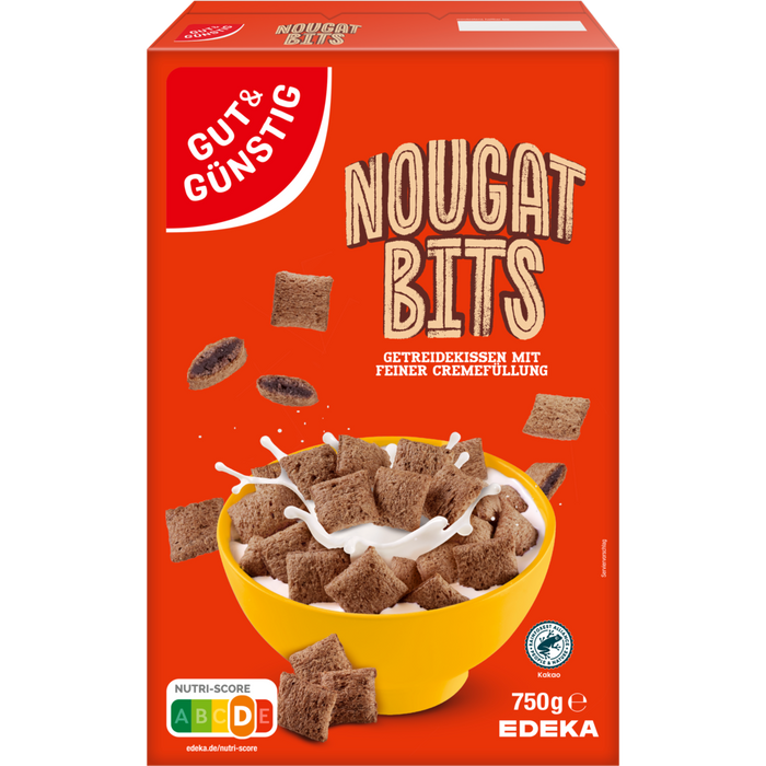 5x GUT&GÜNSTIG Nougat Bits 750g (5x750g)
