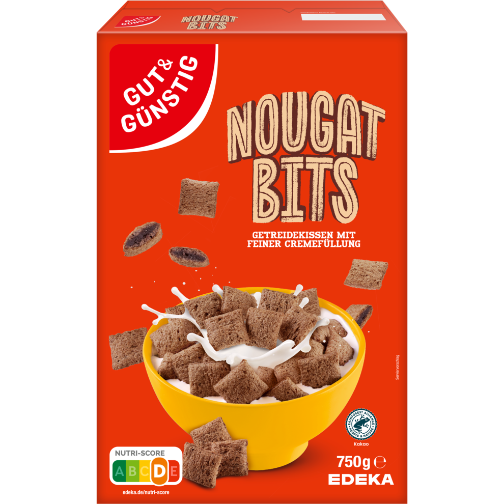 5x GUT&GÜNSTIG Nougat Bits 750g (5x750g)
