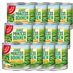 12x GUT&GÜNSTIG Prinzessbohnen fein 400g (12x400g)