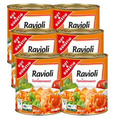 6x GUT&GÜNSTIG Ravioli in Tomatensauce 800g (6x800g)