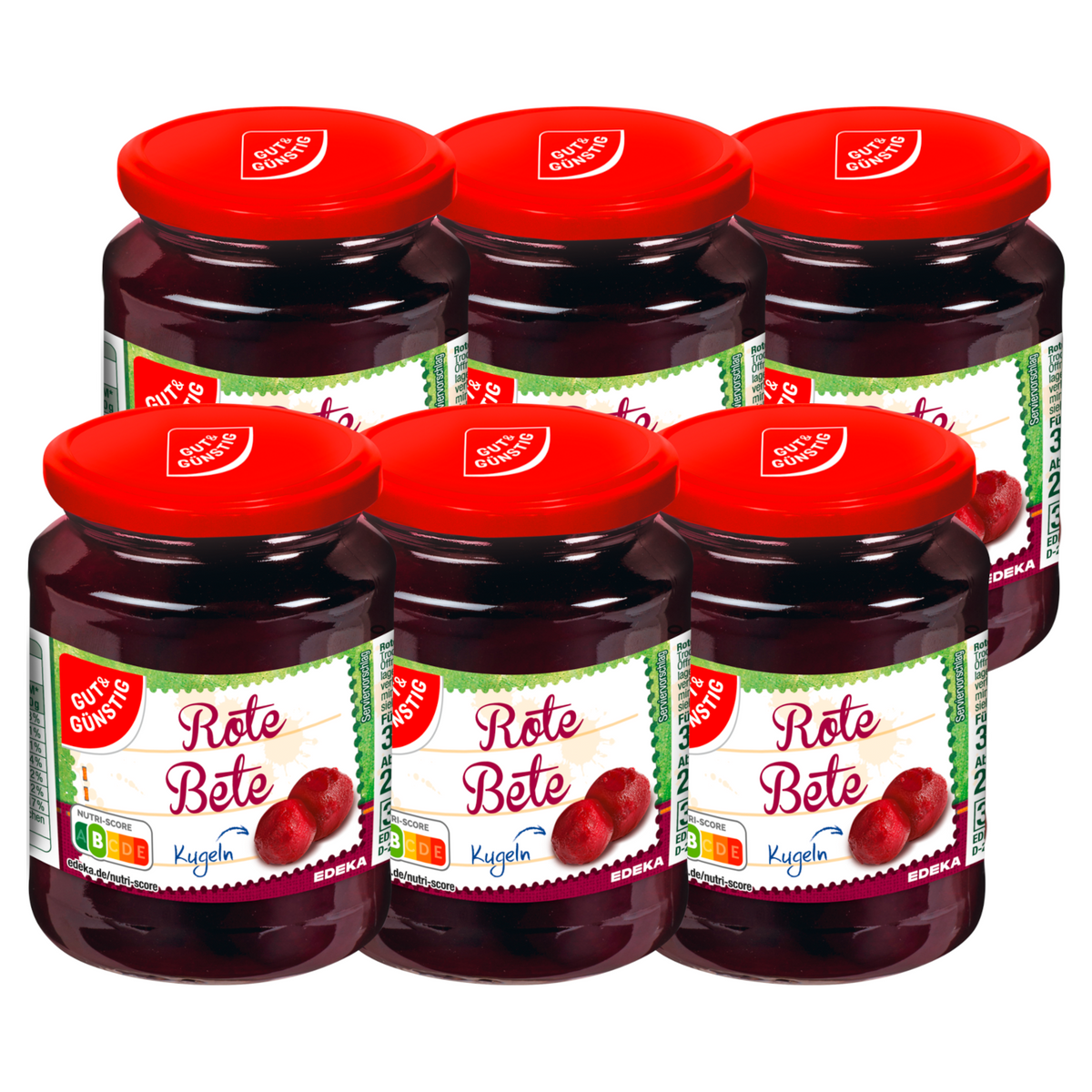 6x G&G Rote Bete Kugeln 360g (6x360g)