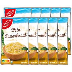 10x GUT&GÜNSTIG Weinsauerkraut 520g (10x520g)