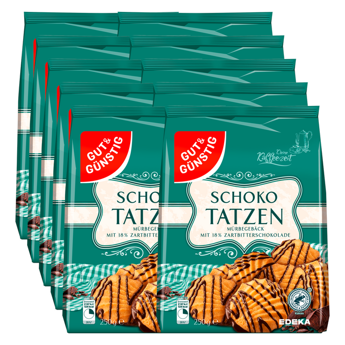 10x GUT&GÜNSTIG Schokotatzen 250g (10x250g)