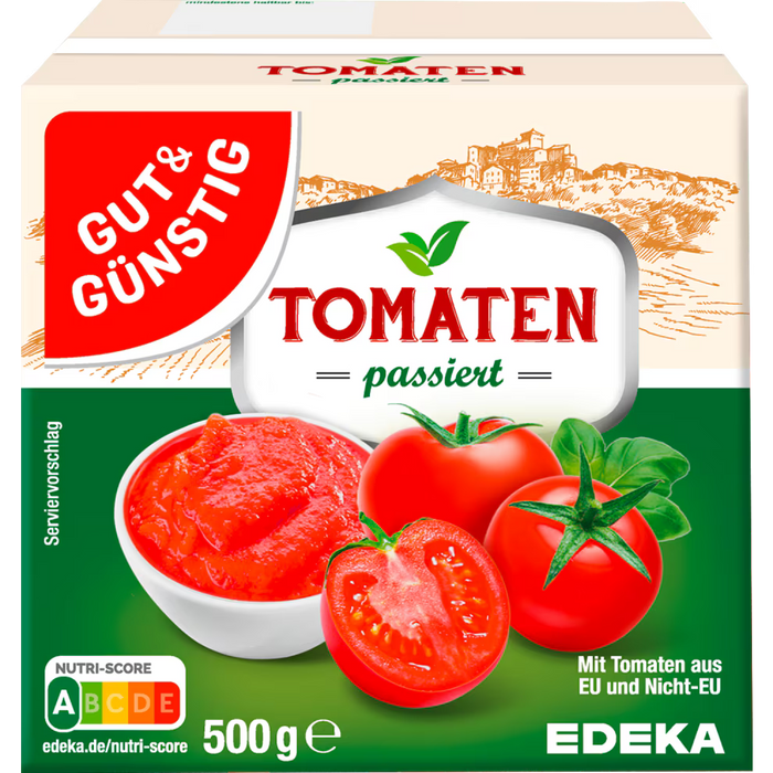 12x GUT&GÜNSTIG Tomaten passiert 500g (12x500g)
