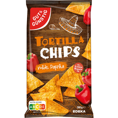 10x GUT&GÜNSTIG  Tortillachips milde Paprika 300g (10x300g)