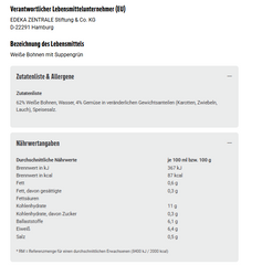 6x GUT&GÜNSTIG Weisse Bohnen mit Suppengrün 800g (6x800g)