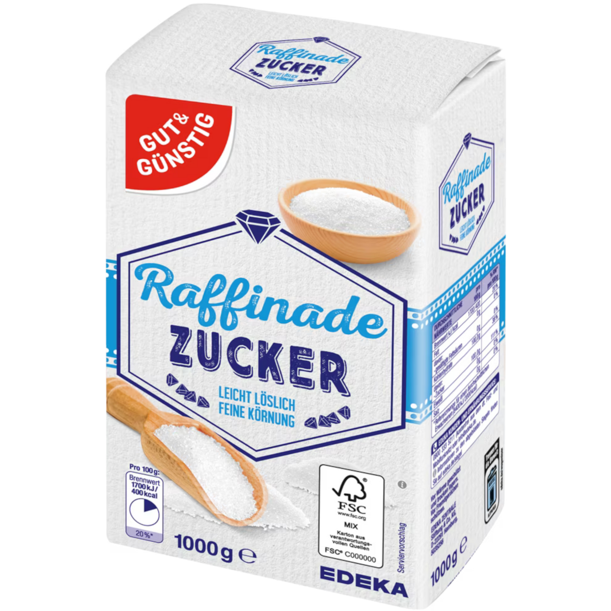 G&G Zucker Raffinade 1Kg