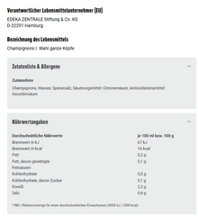 12x GUT&GÜNSTIG Champignons 1.Wahl 400g (12x400g)