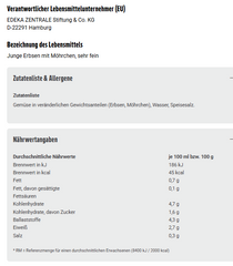 12x GUT&GÜNSTIG Junge Erbsen und Möhrchen sehr fein 400g (12x265g)