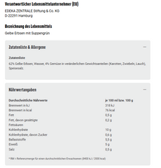 6x GUT&GÜNSTIG Gelbe Erbsen mit Suppengrün 800g (6x800g)