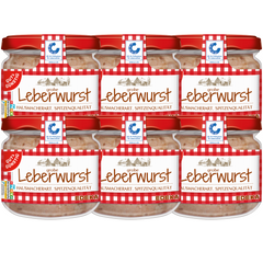 6x GUT&GÜNSTIG grobe Leberwurst Hausmacherart 250g QS ITW (6x250g)