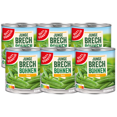 6x GUT&GÜNSTIG feine junge Brechbohnen 800g (6x800g)