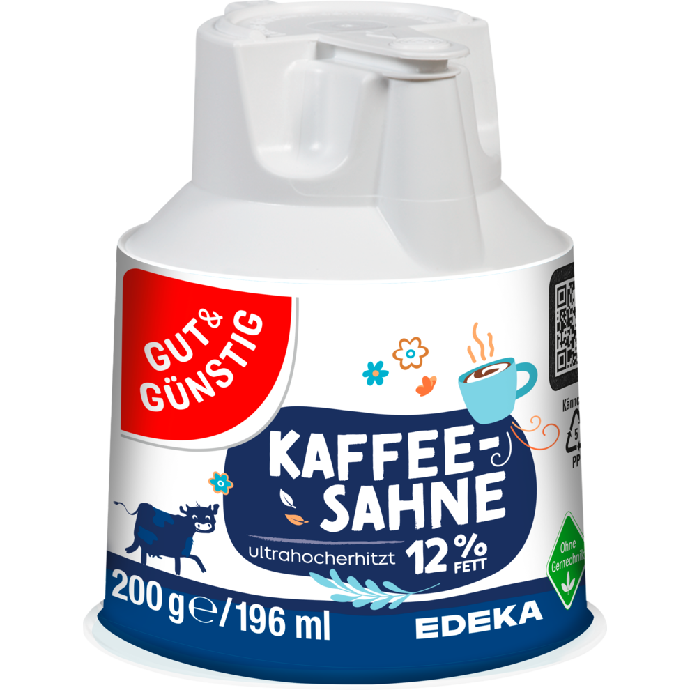 G&G Kaffeesahne Kännchen 12%, 20er Pack (20 x 200g)