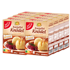 8x GUT&GÜNSTIG Kartoffel-Knödel Halb&Halb im 6er Kochbeutel 200g (8x200g)