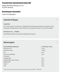 6x GUT&GÜNSTIG Braune Linsen mit Suppengrün 800g (6x800g)
