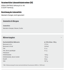12x GUT&GÜNSTIG Mandarin-Orangen leicht gezuckert 312g (12x312g)