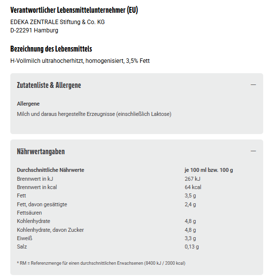 12x GUT&GÜNSTIG H-Milch 3,5% 1l VLOG (12x1L)