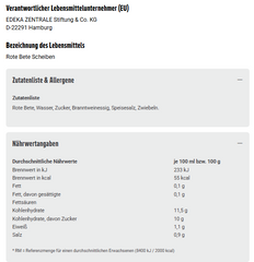 6x GUT&GÜNSTIG Rote Bete Scheiben 670g (6x670g)