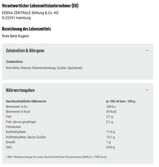 6x G&G Rote Bete Kugeln 360g (6x360g)