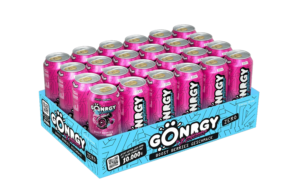 24x GÖNRGY JP Performance Boost Berries Energy Drink Zero 500ml (24x500ml)