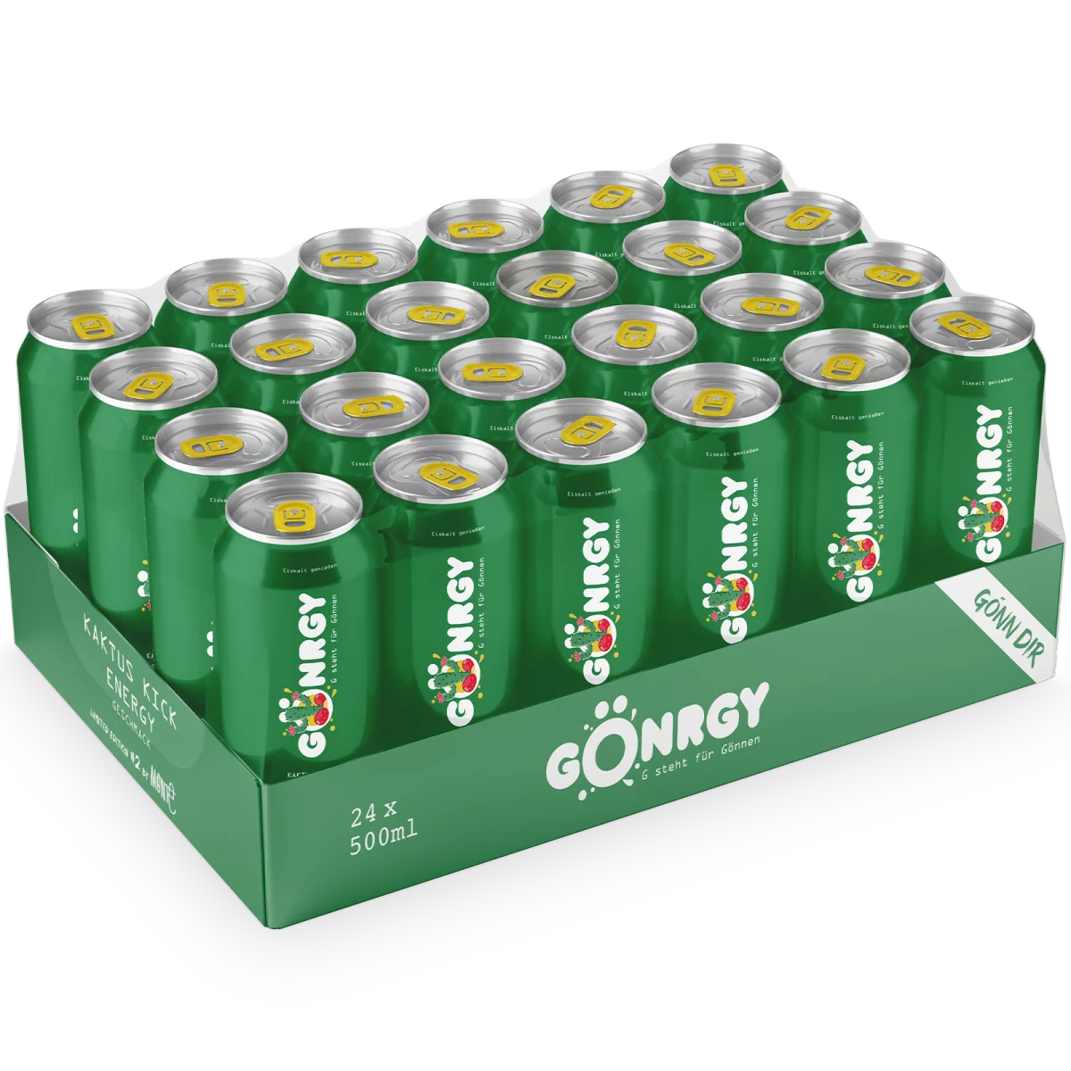 24x Gönrgy Kaktus Kick 24x 500ml Einweg Dose DPG