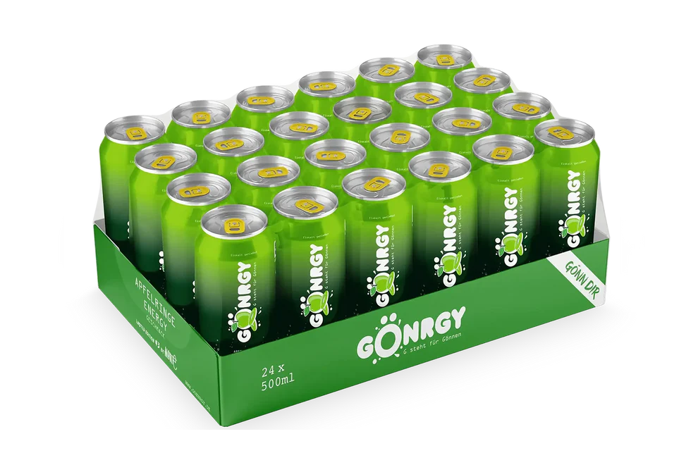 24x Gönrgy Apfelringe Energy Drink Dose (500ml)