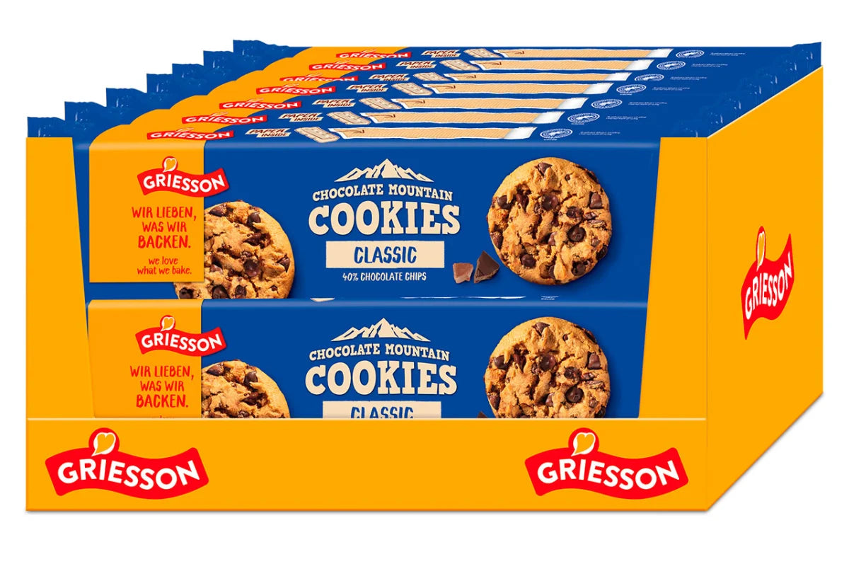 14x Griesson Chocolate Mountain Cookies Classic 150g (14x150g)