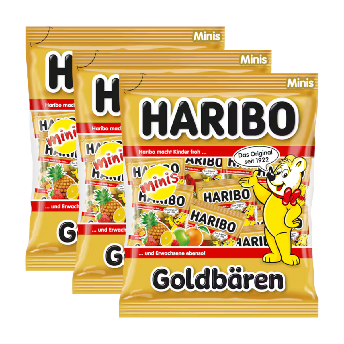 3x Haribo Goldbären-Mini 250g (3x250g)