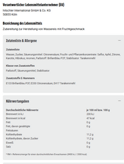 Hitschies Wassereis Saure Drachenzungen 10ST 0,4l (400ml)